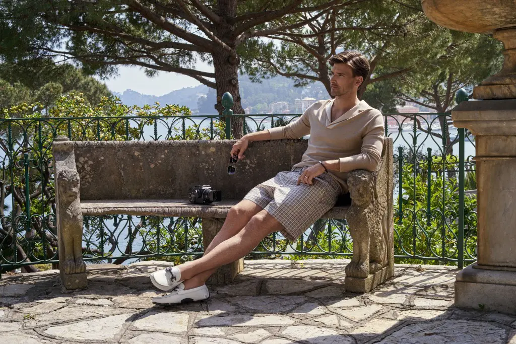 Johannes Huebl in Ferragamo Escape campaign