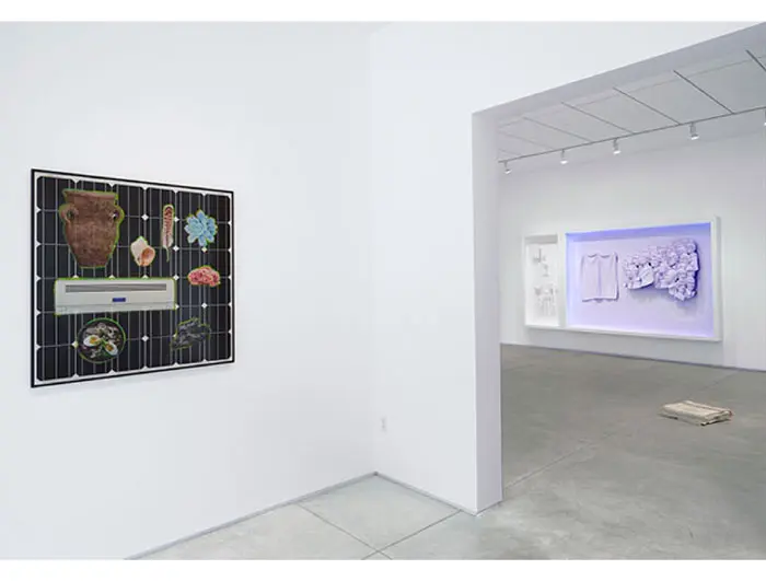 At Inman Gallery, Michael Jones McKean's smart installation "a hundred twenty six billion acres," 2015, holds court. The artist, a Micronesian-born former MFAH Core Fellow, has garnered a Guggenheim for his curious, intricate practice (through July 4).
