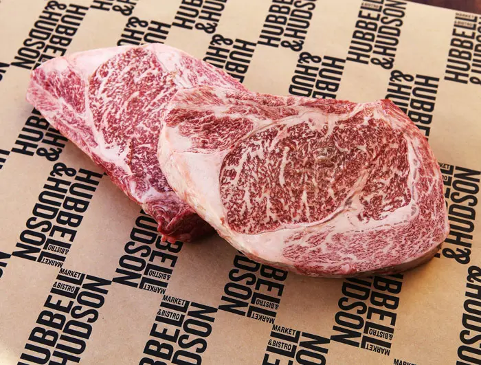 House dry-aged steaks from Hubbell & Hudson Bistro