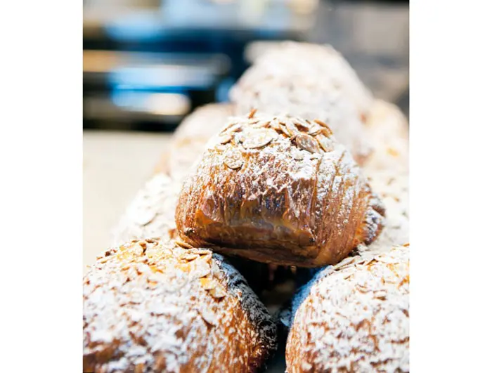 Almond croissants at Common Bond Cafe & Bakery 