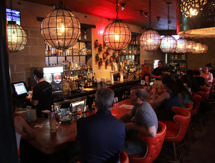 Indoor bar area