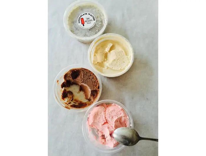 Ice Cream assortment from Chocolate Wasted Ice Cream Bus. Photo courtesy Jennifer Marie Flores. 
