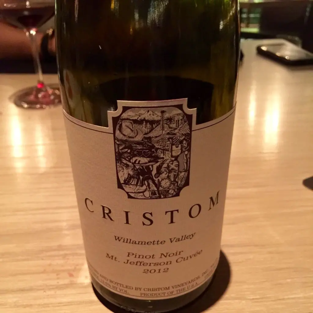 Wines We’re Drinking Now:* Cristom Mt. Jefferson Cuvée Pinot Noir