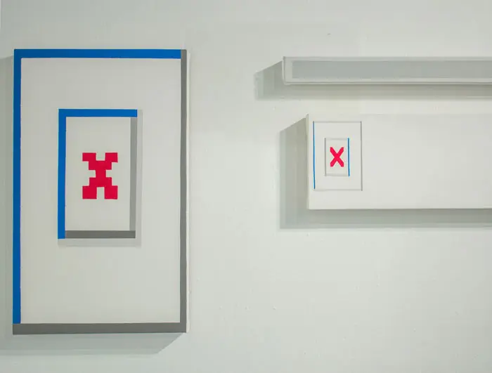 Chris Henry's roster of computer-based paintings, which riff on tech situations — pngs, gifs and search bars. 