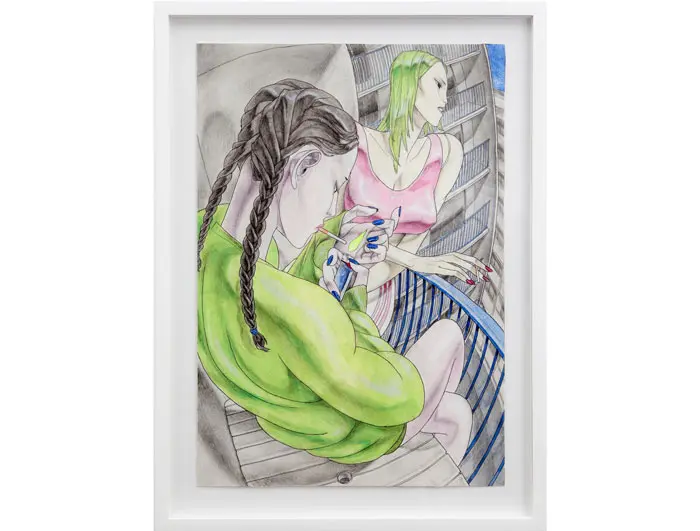 David Rappeneau’s “Untitled,” 2014, was another highlight at Queer Thoughts, NADA, demonstrating moody millennial romanticism. ‬