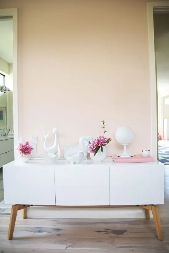 Study in white and pink