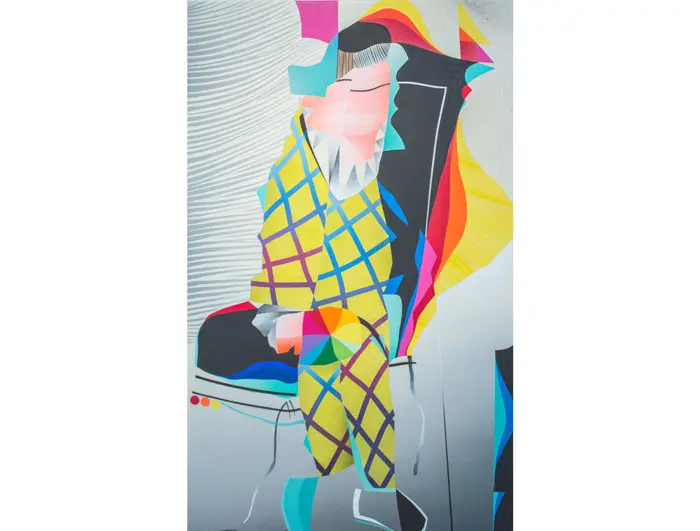 Dual's provocatively titled, "Paul in a Clown Suit on LSD," 2015. 