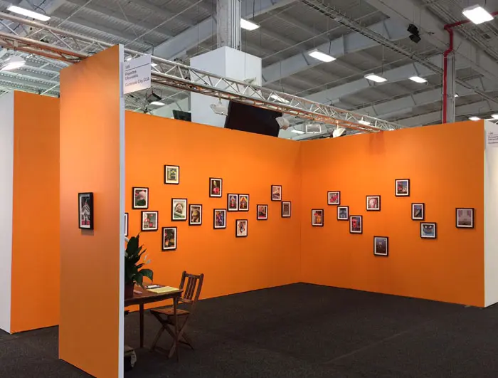 Proyectos Ultravioleta’s NADA booth displayed Elisabeth Wild’s unexpected constructivist collages.