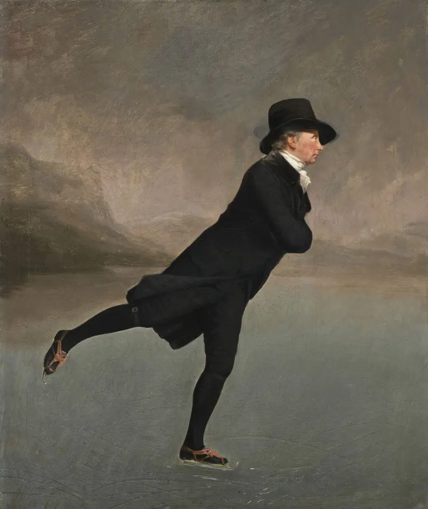 Henry Raeburn's "Reverend Robert Walker (1755-1808) Skating on Duddingston Loch," circa 1795