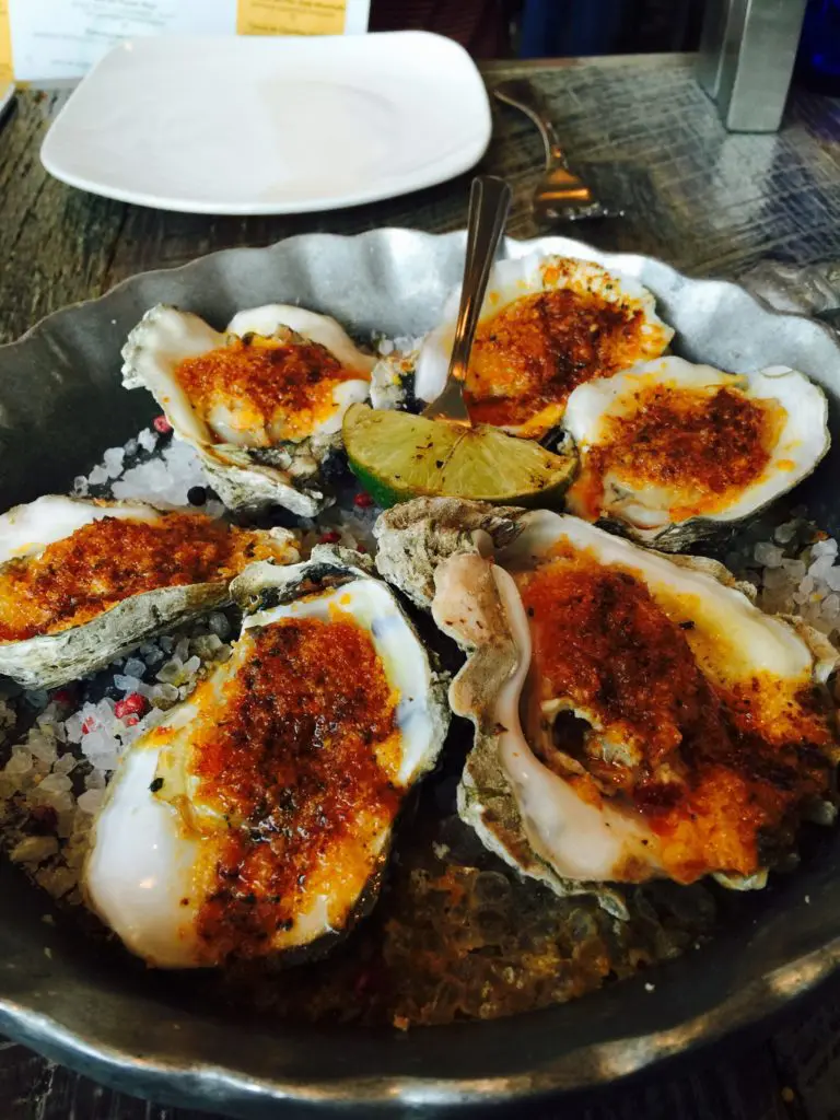 Caracol's oysters are grilled to perfection.