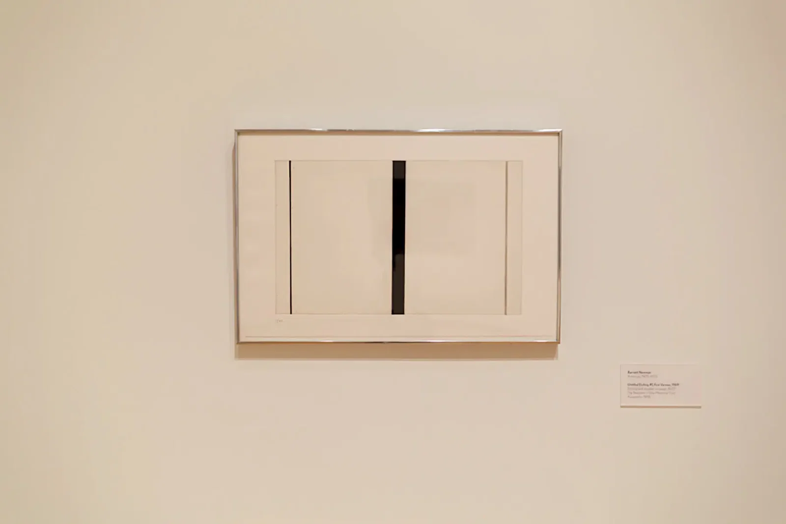 Barnett Newman’s "Untitled Etching #1, First Version," 1969, at The Modern Art Museum of Fort Worth.