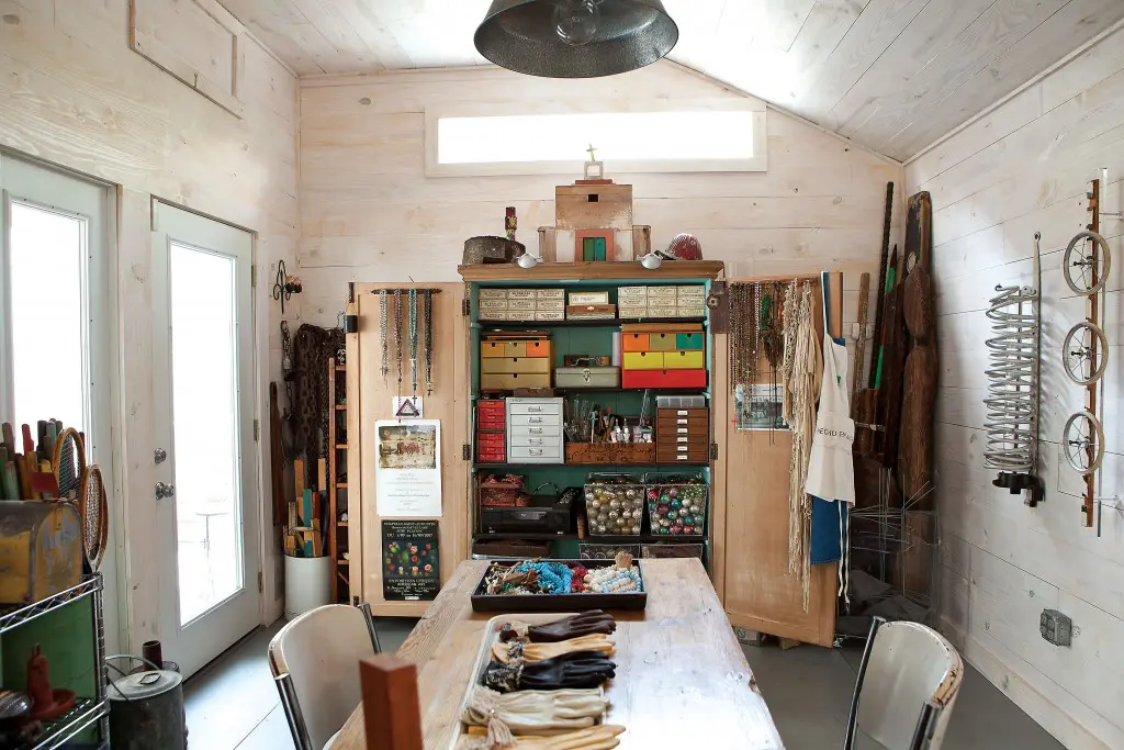 The studio, a temple of calibrated organization.