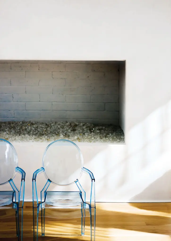 Hadleigh’s and GG’s kid-sized, Louis Ghost chairs.
