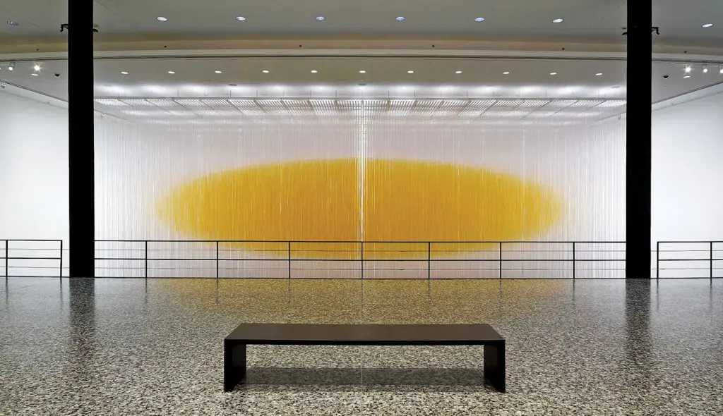 Jesús Rafael Soto’s extraordinary "Houston Penetrable," 2004-2014, was a highlight of the Texas museum world when it was exhibited at the Museum of Fine Arts, Houston, in the summer of 2014. Sicardi | Ayers | Bacino was the first gallery to show the Venezuelan maestro Soto in Texas as well as the first dealer to exhibit his work in the South. (Photo Thomas R. DuBrock © Estate of Jesús Rafael Soto. Photo © MFAH.)