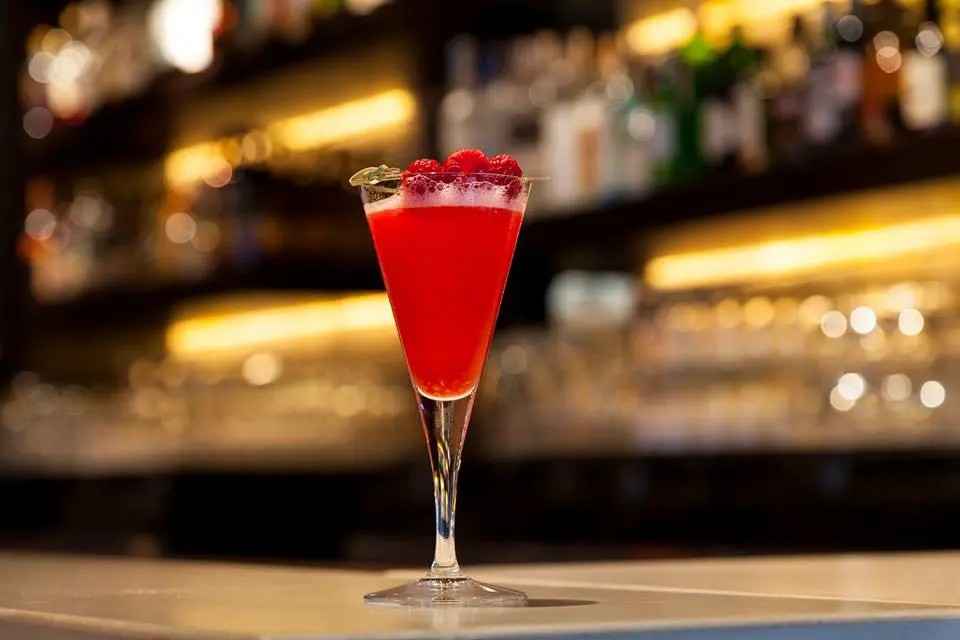 Raspberry martini