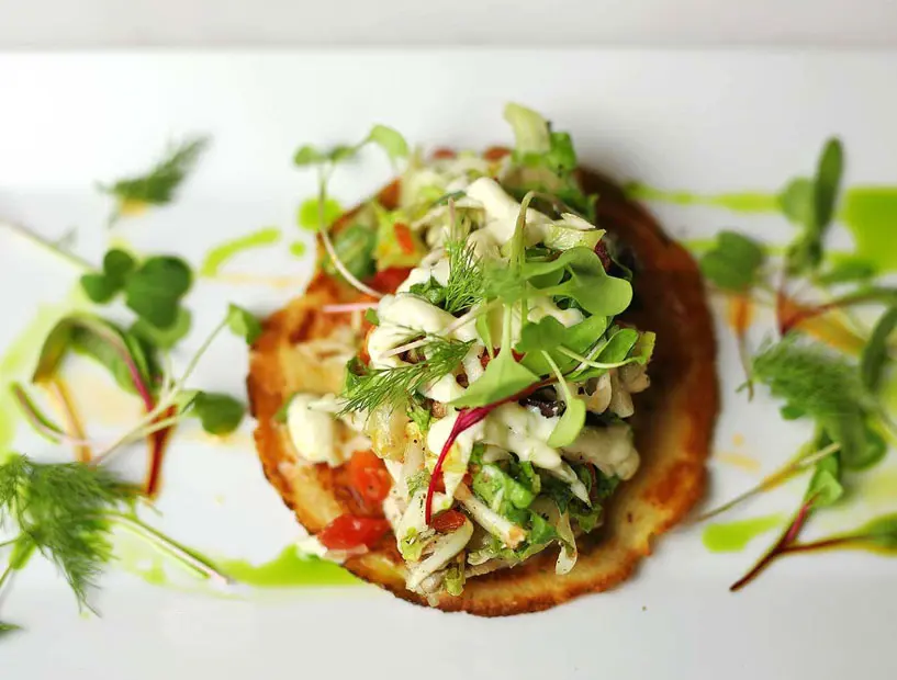 Ruggles Black's Paleo snapper tacos are a light option for National Taco Day (photo courtesy Ruggles Black's Facebook page). 