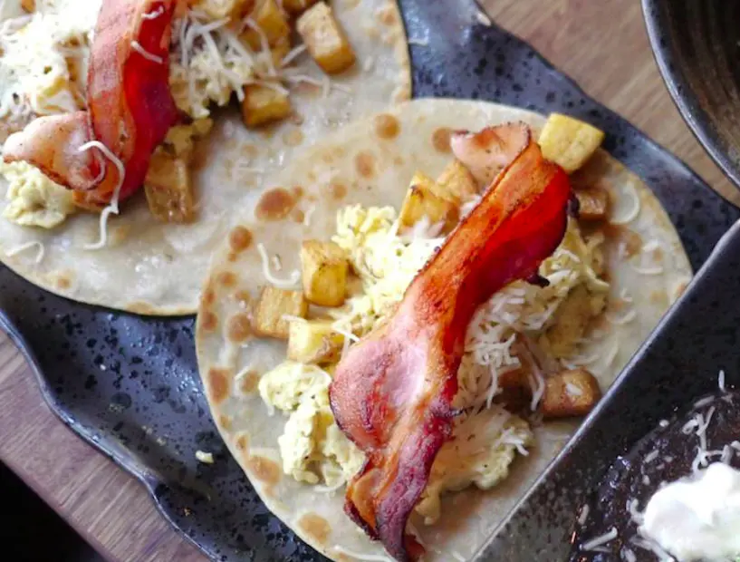 Start your morning off with breakfast tacos at Fusion Taco.(Photo courtesy Fusion Taco's Facebook page)