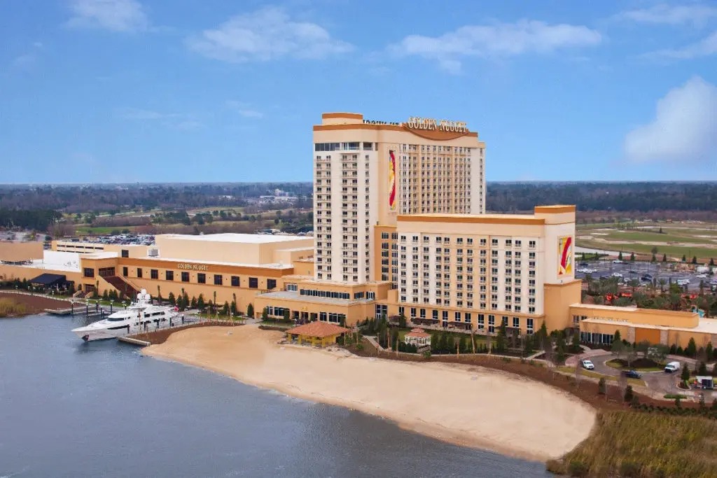 The $700 million, 25-story, 740-room luxury hotel boasts a casino, a slew of Landry's restaurants including Vic & Anthony's, a marina and concert venue. (Dwight Yoakam and Boz Scaggs are among October headliners.)