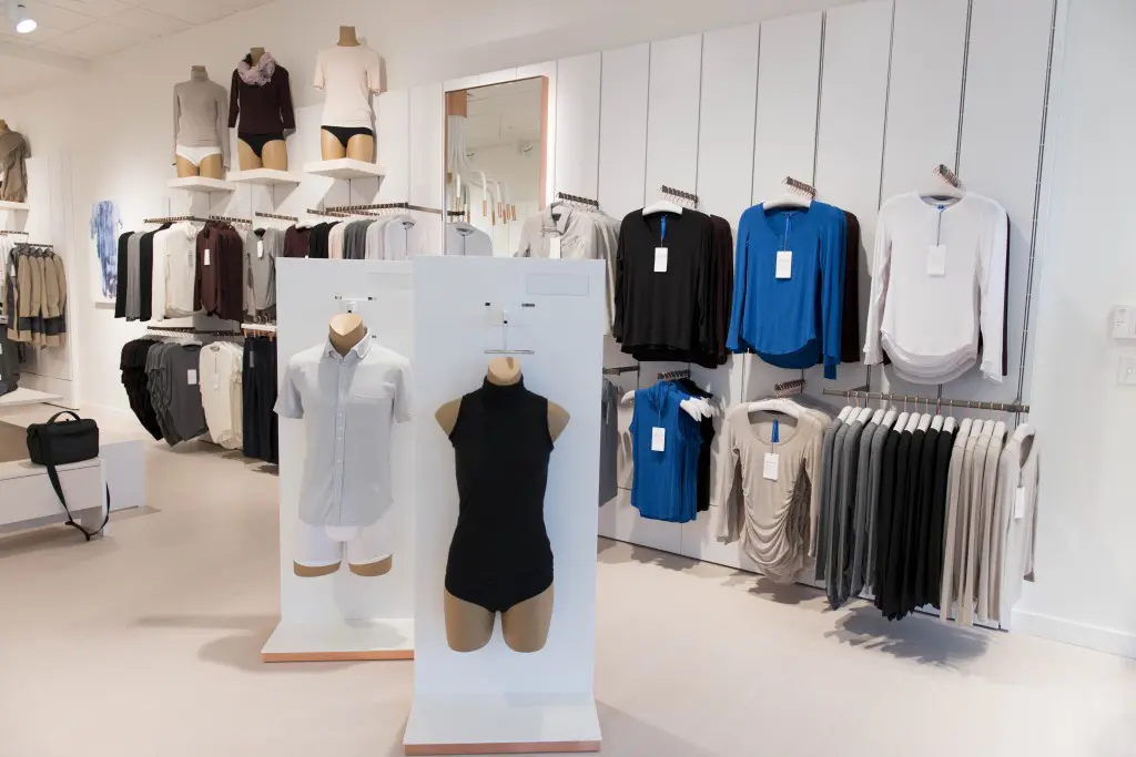 Kit and Ace women's merchandise. 