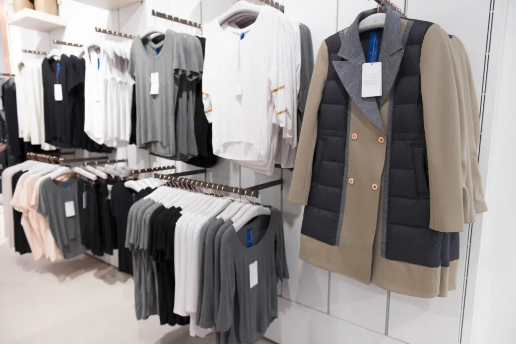 Kit and Ace men's merchandise. 