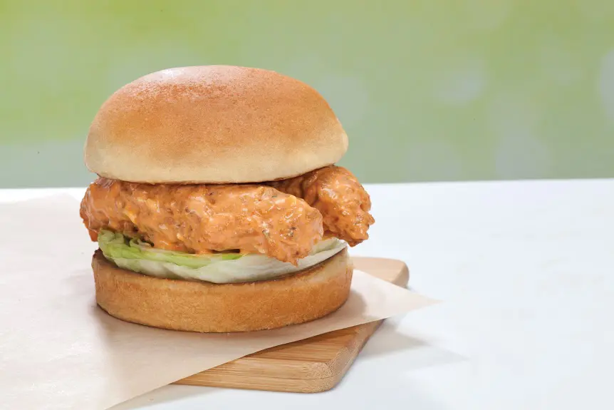 Spicy buffalo chicken sandwich