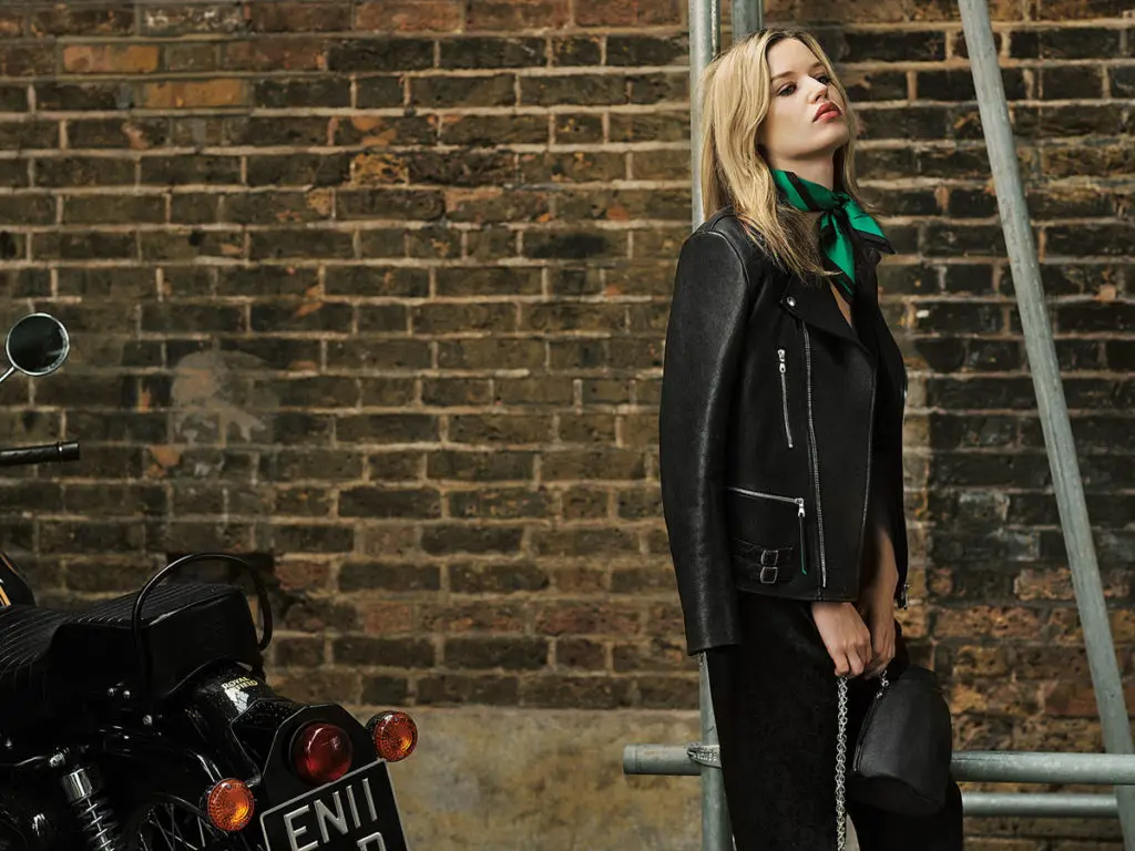 Mick Jagger’s Daughter Gets into Leather: Super-Cool Woman Rocker Enjoys a Mulberry Moment