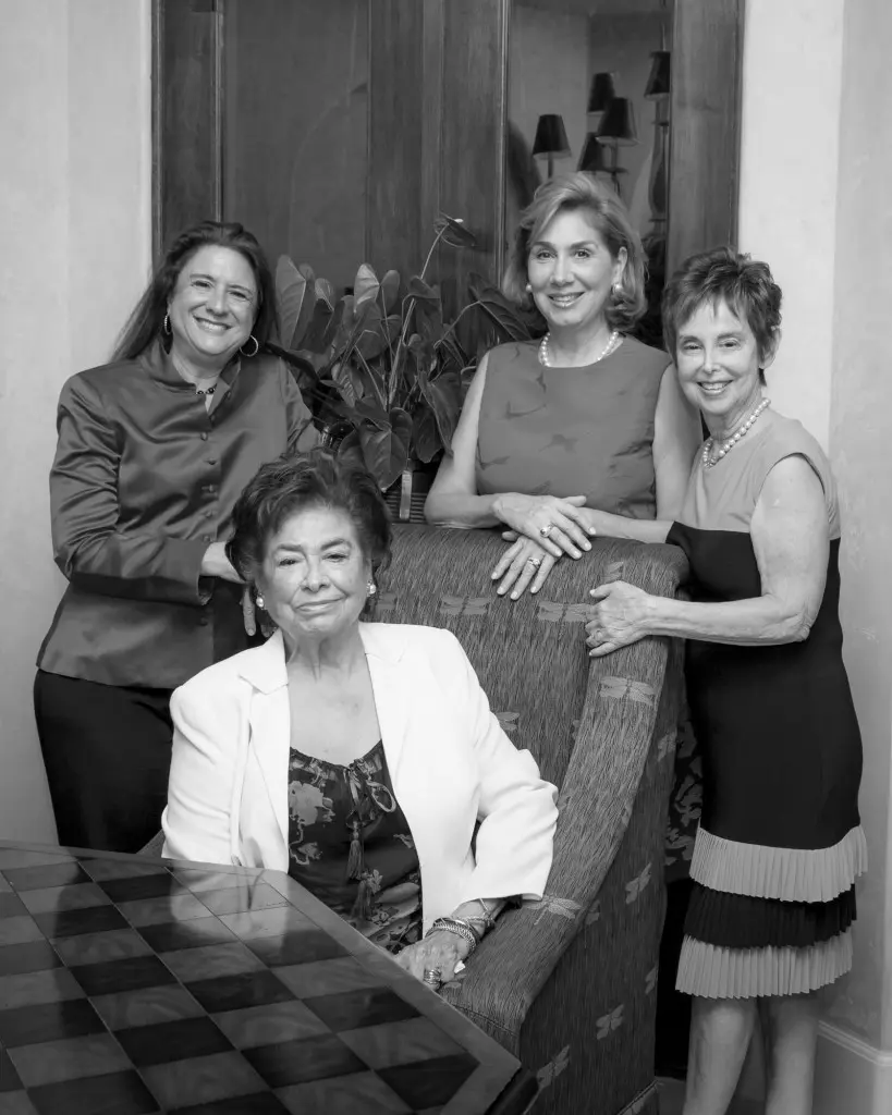AOC co-chair Deborah Colton, Honorees Olga Bush and Denise Bush Bahr, AOC co-chair Evelyn Lightman