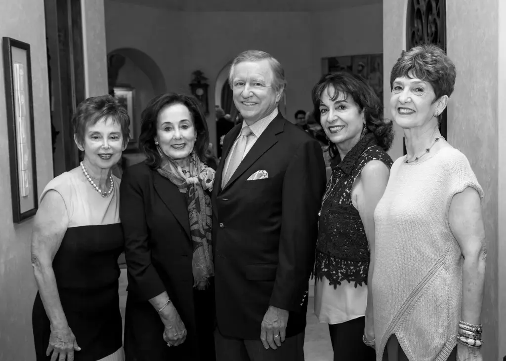 Art of Conversation co-chair Evelyn Leightman, Betty and Jesse Tutor, CA Scene Chair Mady Kades, Joyce Lott