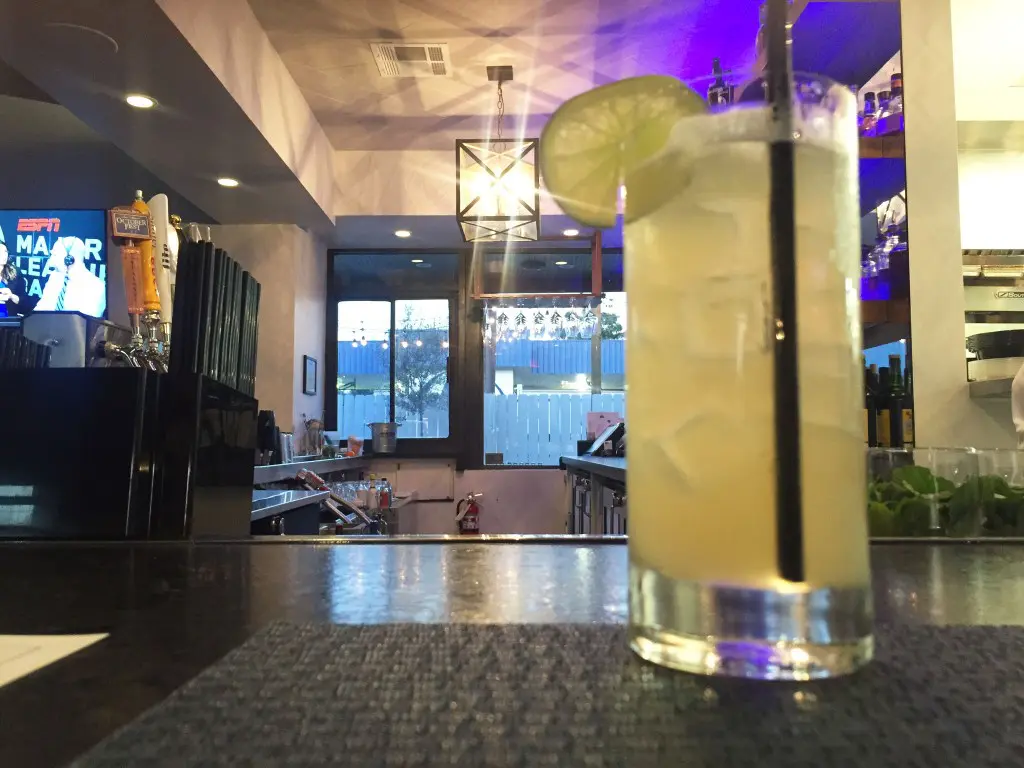 The Del-Rita, a twist on a classic margarita, is a great way to start your meal. 