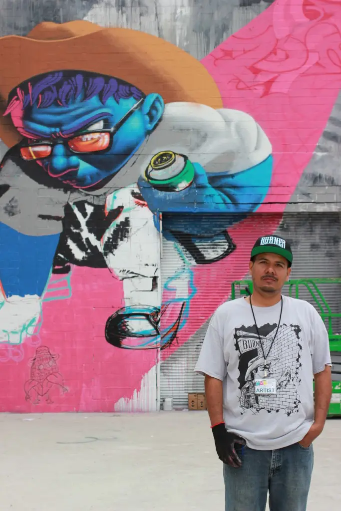 Real Tres with his mural. (1503 Chartres St.)
