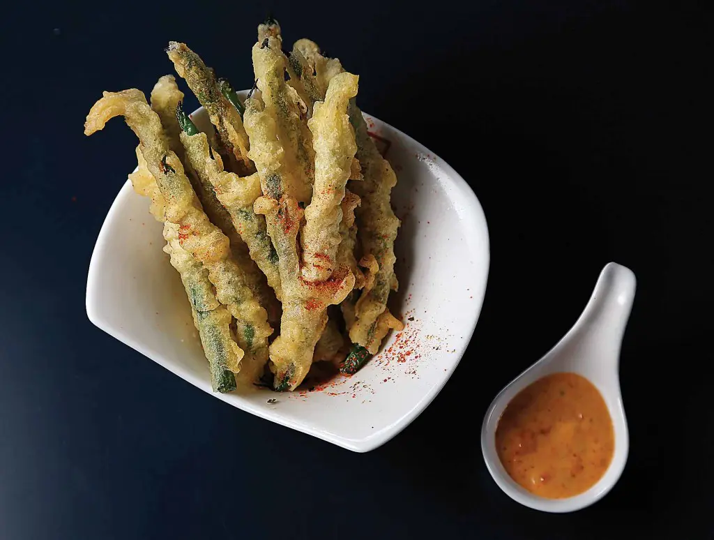 Tempura green beans