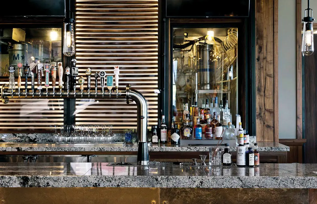The bar at Pour Society