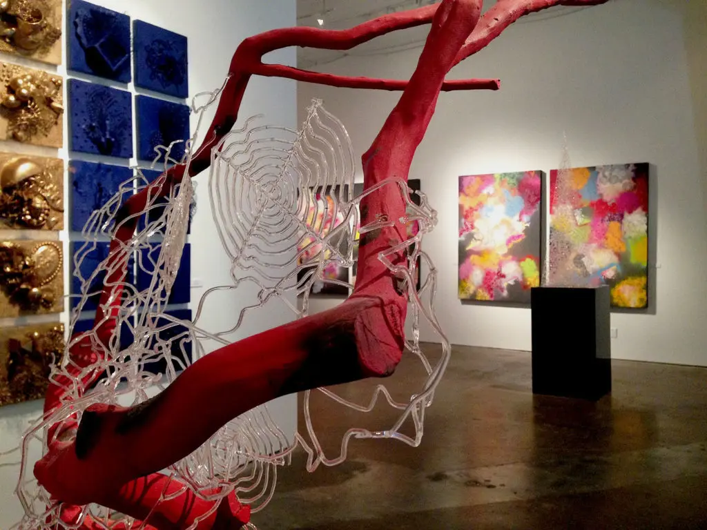 Susan Plum’s “Soul Retrieval” at Deborah Colton Gallery. (Photo by Savannah Stait)