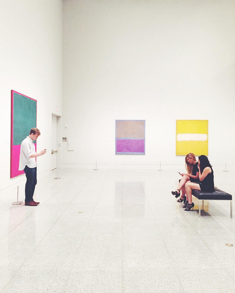 #MFAHAfterDark gave Instagrammers a secluded look at the Mark Rothko: A Retrospective exhibit. (Photo by @Devadahines)