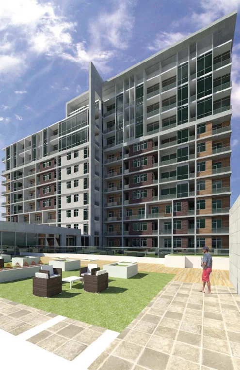 A view from the terrace at the Ivy Lofts. (Photo courtesy RE / MAX Inner Loop)