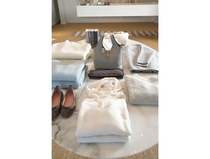Fifty shades of cashmere sweaters at Ann Mashburn. 