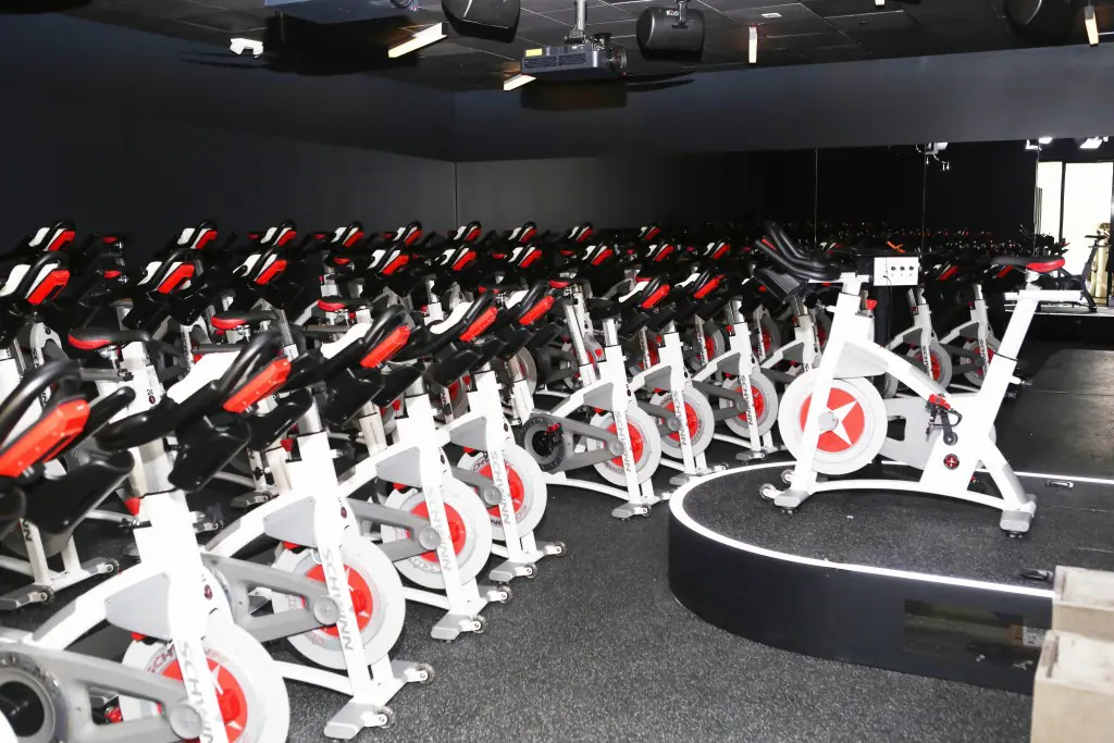 The club's state-of-the-art cycling studio provides stadium seating. Try the Pursuit cycling class,  in which all participants compete against one another. 
