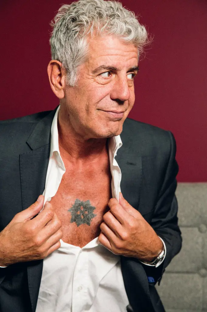 Make yourself comfortable, Anthony Bourdain.