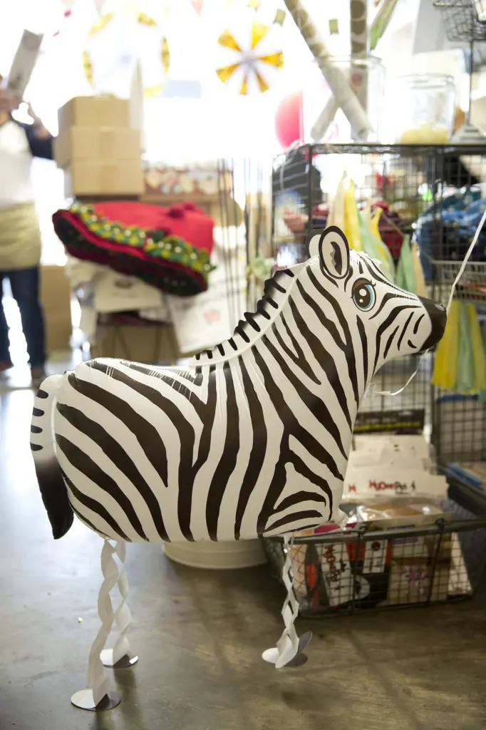 No party is complete without a floating zebra. 