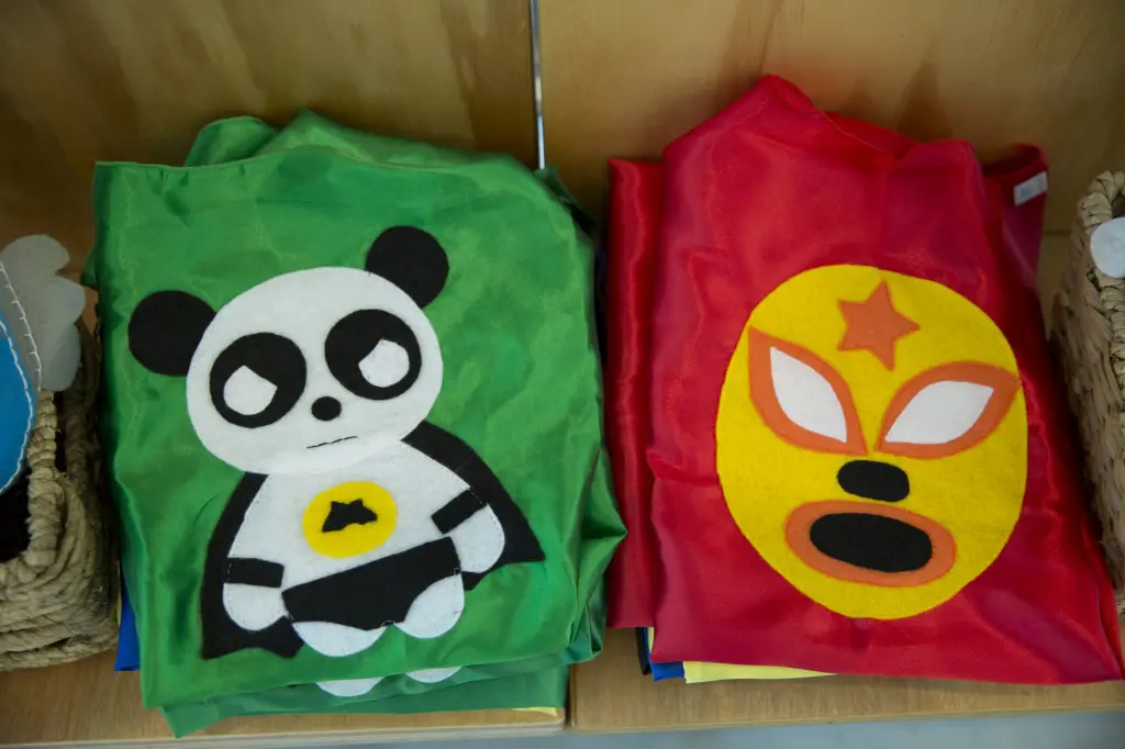 Surprise the kids with custom super hero capes. 