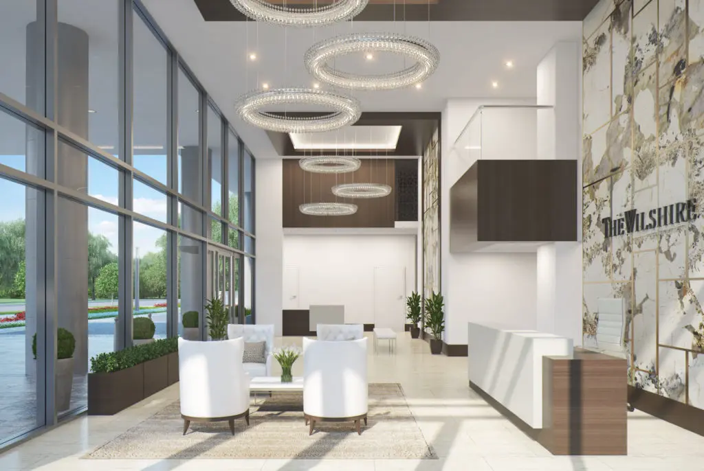 The Wilshire isn't skimping on the lobby.
