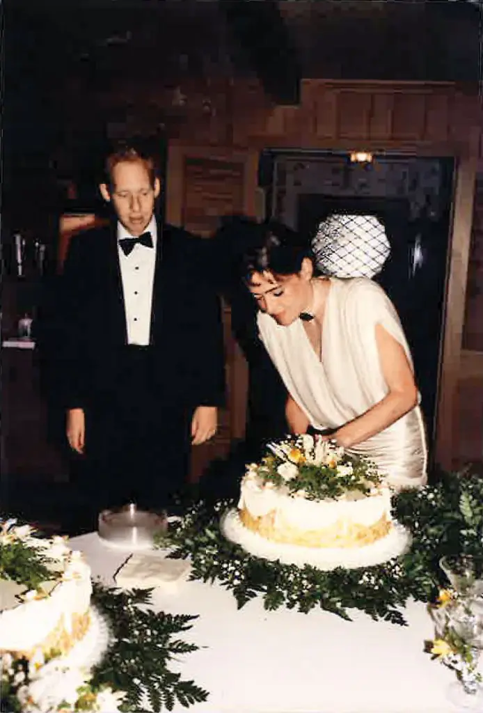 Cutting the cake!