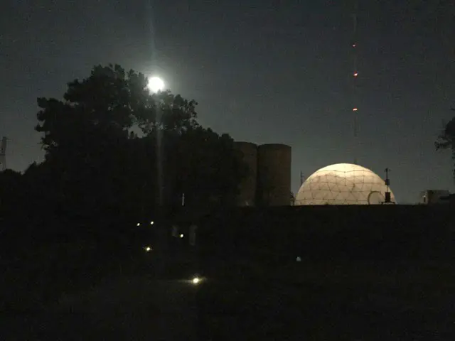 "The Whale" was staged within a specially constructed geodesic dome on the east side of downtown, adjoining historic silos owned by the Buffalo Bayou Partnership.