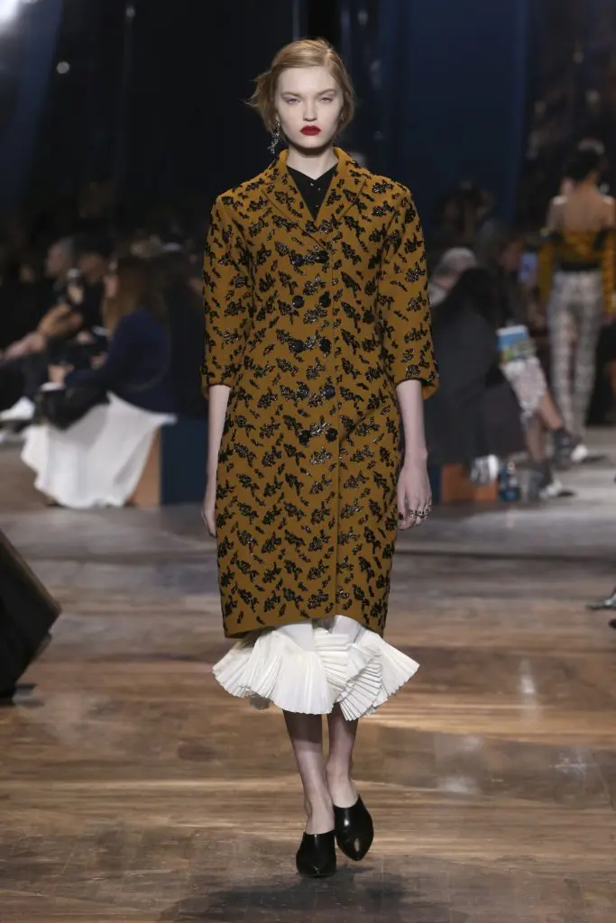 Abby Williamson walks in Dior's spring 2016 couture show.