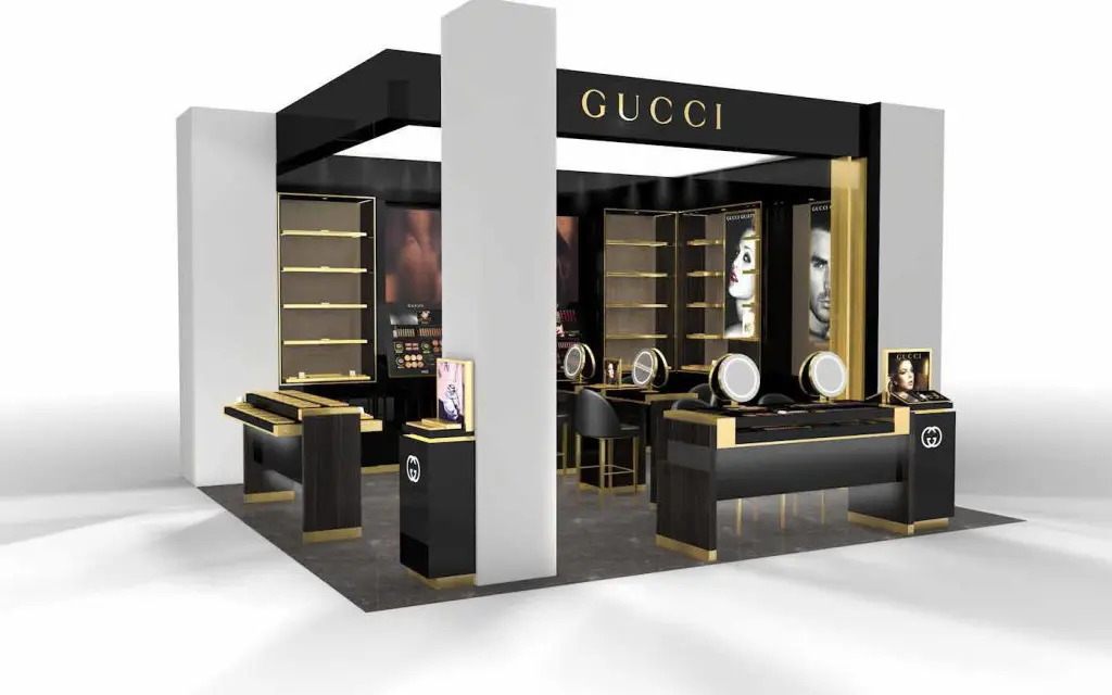 Gucci cosmetic counter