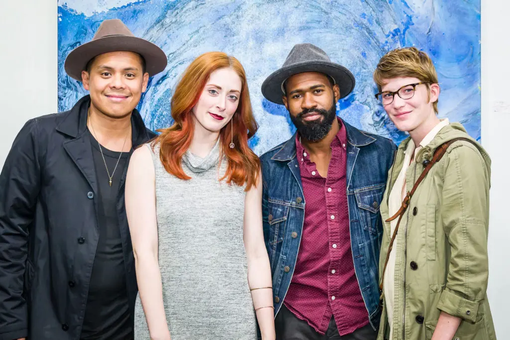 A Self-Taught Painter Wows an Art-Savvy Crowd: Spray Paint, Latex and Mud Make This Quite the Party