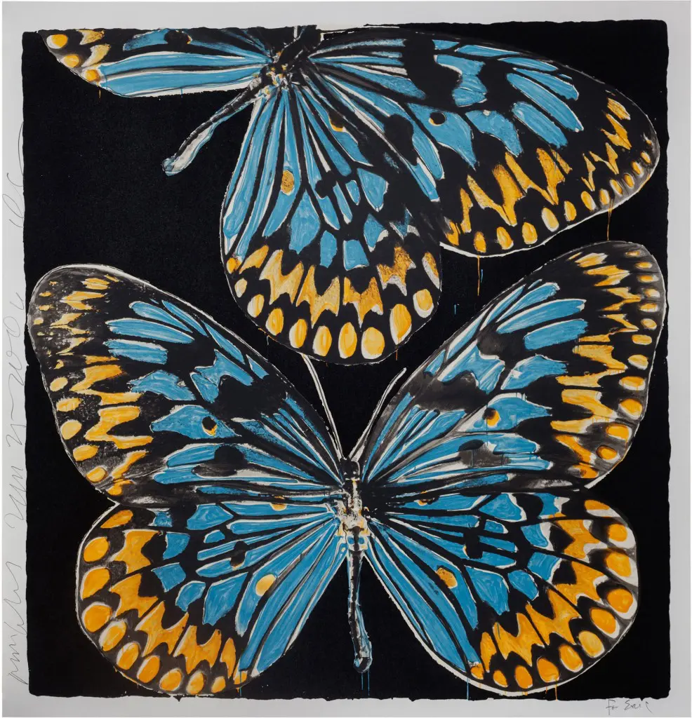 Donald Sultan, Monarchs, Jan 25, 2006. Print. Est. $1,500-$2,000. Courtesy Paddle8.