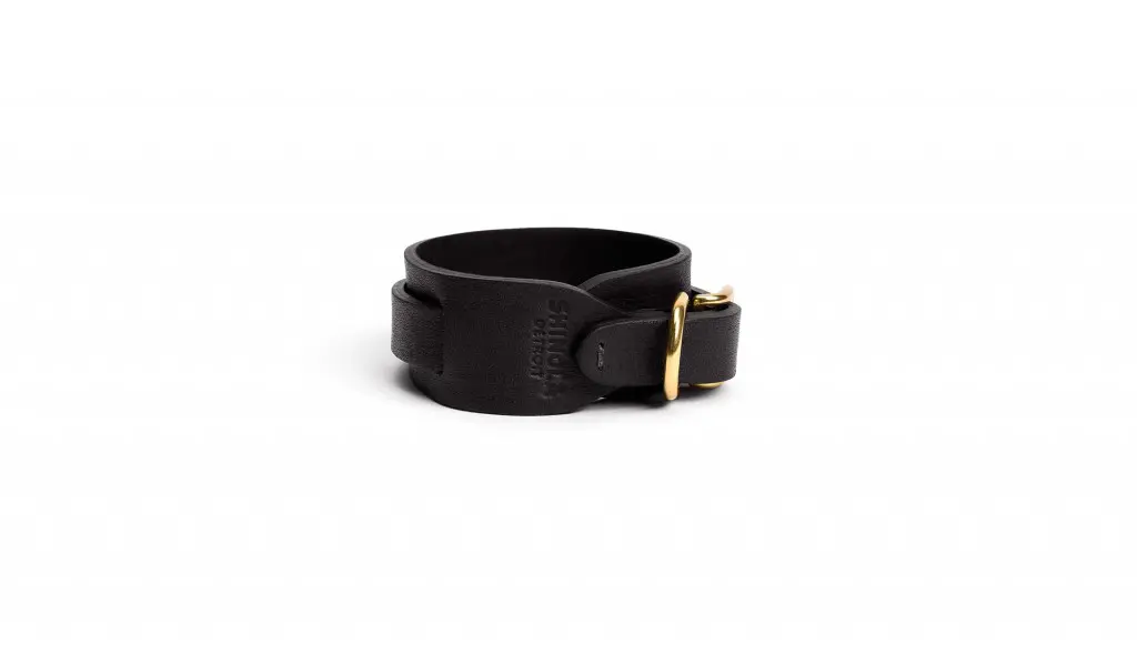 Wide double-wrap bracelet