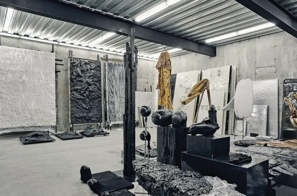 Step inside Helmut Lang's East Hampton studio and you're in another world.