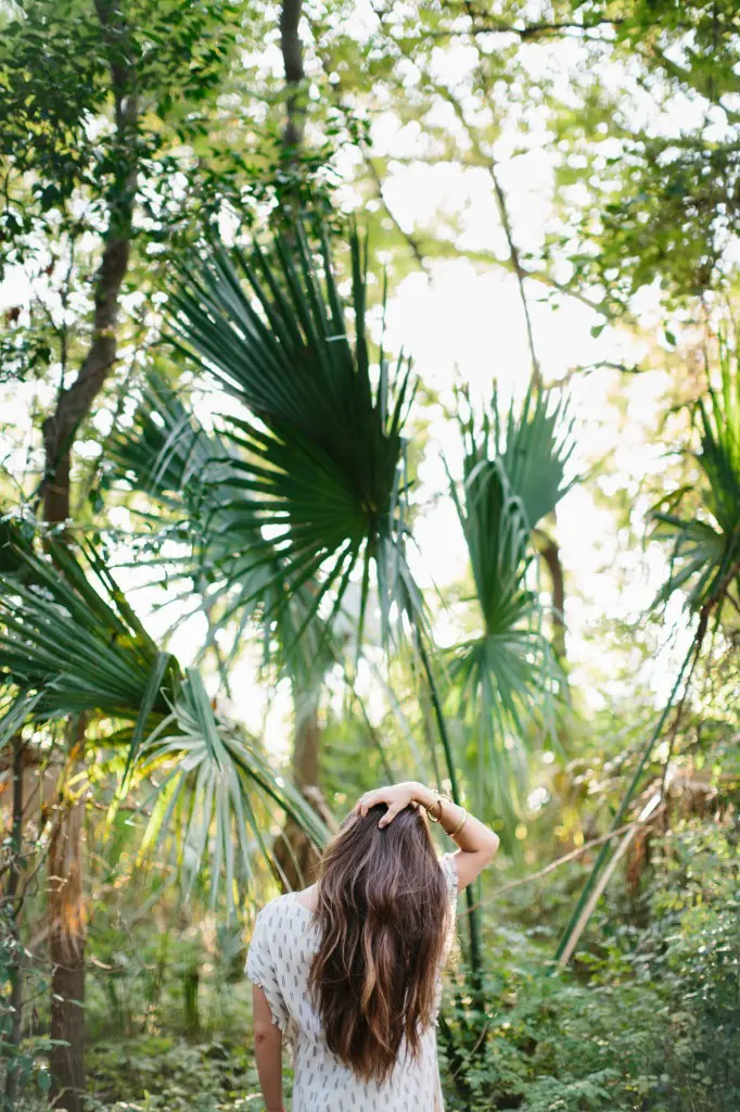 El Tule caftan in Handmade Edition handloomed ikat. (Photograph Kendall Hanna)